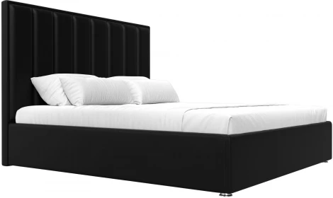 Кровать интерьерная Афродита 180 (Черный/Экокожа) Лига Диванов арт.120601