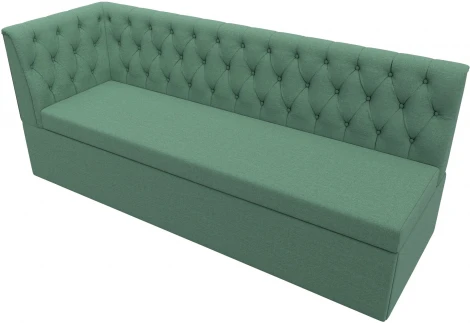 Диван кухонный Маркиз с углом слева (Зеленый/Рогожка) Лига Диванов арт.123179L