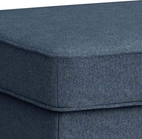 БЕНОН Пуф тканевый, синий D1 furniture арт.AAA41702005