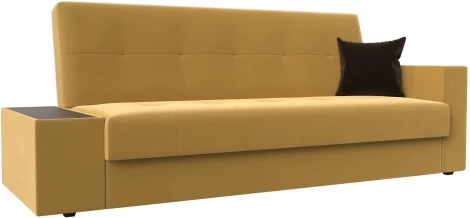 Диван-книжка Лига-020 стол слева (Желтый,Коричневый/Микровельвет) Лига Диванов арт.118495L