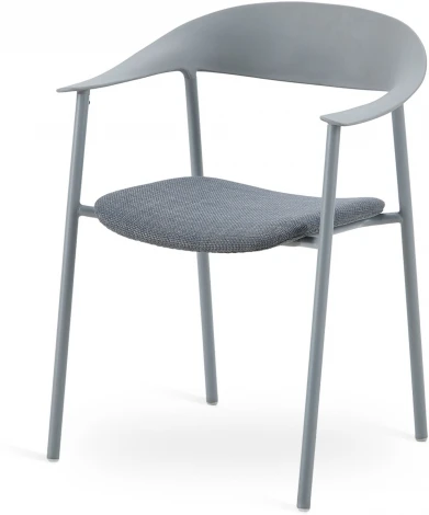 Стул Eila с подушкой пластик серый Stool Group арт.УТ000039777