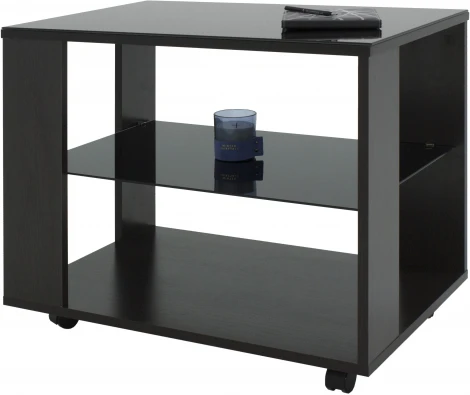 Стол журнальный BeautyStyle 5 венге/стекло черное от фабрики Mebelik