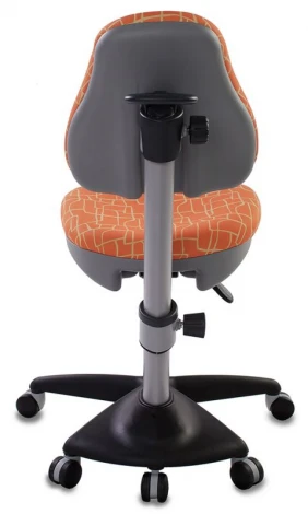 Кресло детское Бюрократ KD-2 оранжевый жираф крестовина пластик