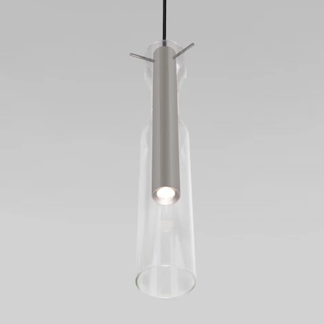 Подвесной светильник светодиодный Eurosvet Swan 50254/1 LED графит (220V, на проводе)