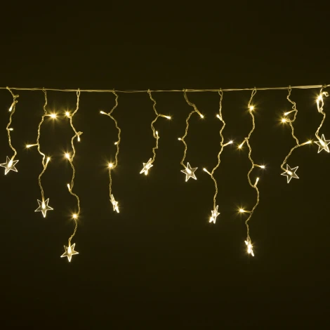 Светодиодная гирлянда бахрома 220B Eurosvet 100-102 теплый белый 3*0,6м IP65