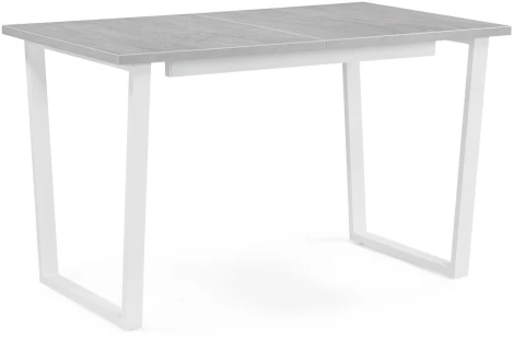 Стол раскладной Woodville Лота Лофт 120 25 мм бетон / белый матовый 489648