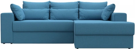 Диван угловой Майами правый угол (Голубой/Рогожка) Лига Диванов арт.121160
