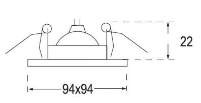 Встраиваемый точечный светильник Imex Керамика IL.0024.0229