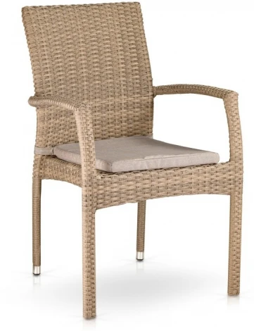 Комплект плетеной мебели Afina T257B/Y379B-W65 Light Brown (4+1)
