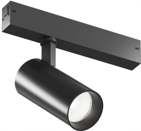 Трековый светильник однофазный 220V 20W Denkirs Simple Spot DK8220-BK (LED, круглые)