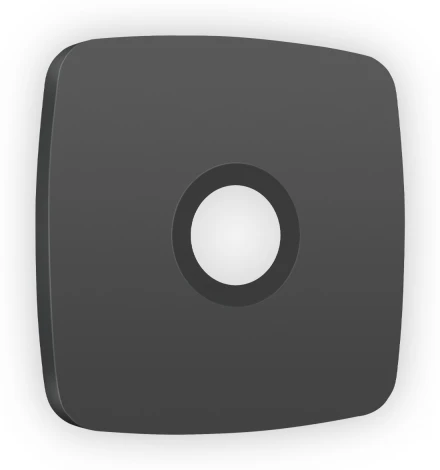 Лицевая панель Ambrella Volt OMEGA (Графит Мягкое касание) для TV розетки QUANT OP9130