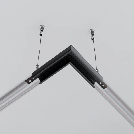 Коннектор угловой для круглого магнитного шинопровода Exility Maytoni Accessories for tracks Exility TRAM034CL-R-41B