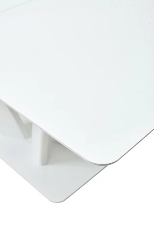Стол ФРЕЯ 140 БЕЛЫЙ, стекло/ БЕЛЫЙ