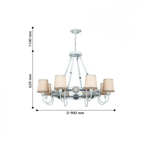 Подвесная люстра Favourite Fiona 2495-8PC