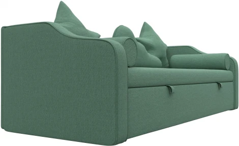 Диван детский прямой Рико (Зеленый/Рогожка) Лига Диванов арт.123679