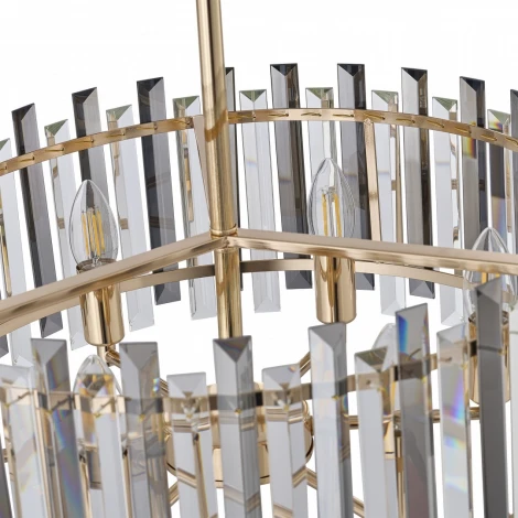 Подвесная люстра хрустальная на штанге Arte Milano Sorrento-5209 375209/6/350/490 GD (220V)