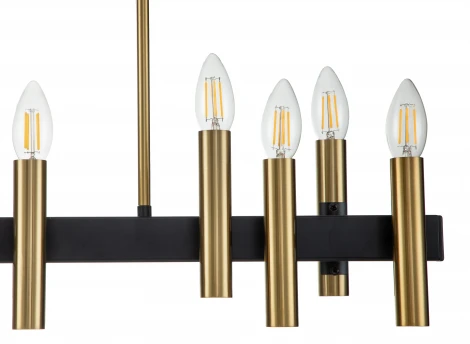 Люстра потолочная на штанге Cero V000208 (13009/12RL Black ) (220V)