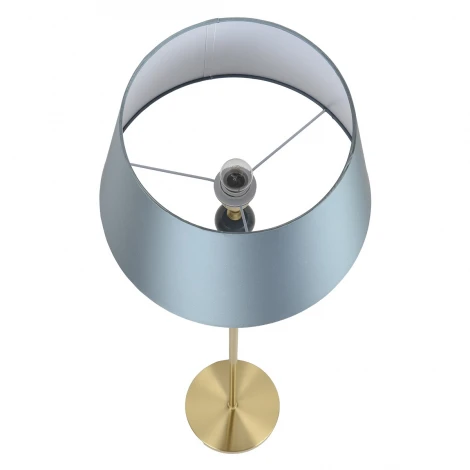 Торшер Lumion Eletra 8416/1F латунь/синий, металл/стекло/текстиль Е27 60W 220V