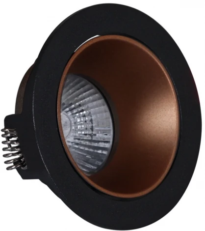 Встраиваемый точечный светильник Reluce 16085-9.0-001PT MR16 BK+ROSE GD (220V, круглые)