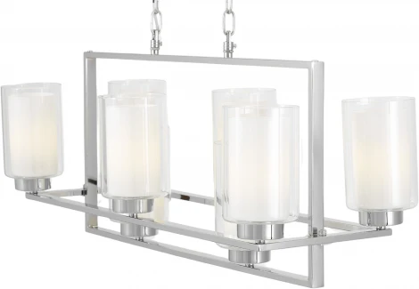 Подвесная люстра Lumina Deco Lino LDP 1239-8 CHR