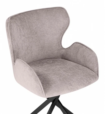 Обеденный стул Woodville Карлайл (Металл, Ткань/Черный) арт.615182