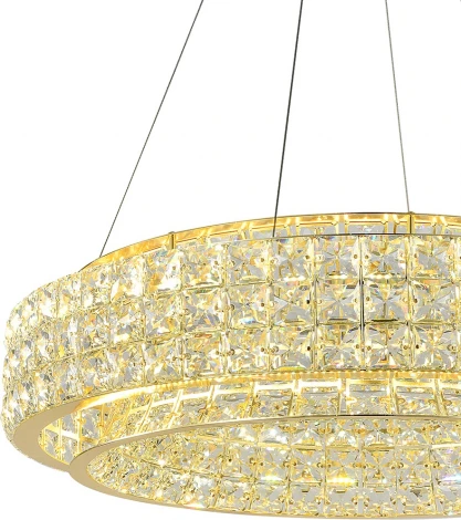 Подвесной светильник (12044/B/1P Gold) Indigo Valore V000099L (LED, 220V, хрусталь, на тросе, круглые)