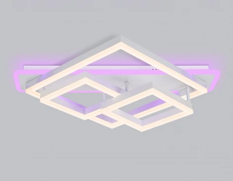 Потолочный светодиодный светильник с пультом Ambrella Acrylica Disk FA8531 (220V, умный дом - Smart Life)