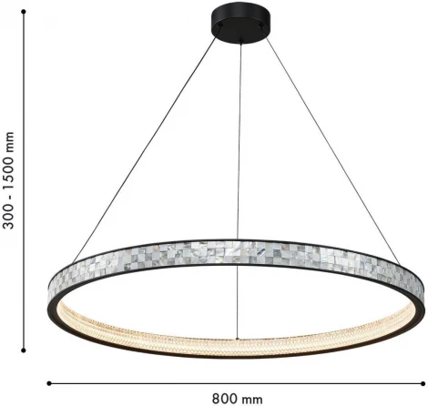 Подвесной светильник Favourite Shelty 4704-8P (LED, 220V, на тросе, кольцо)
