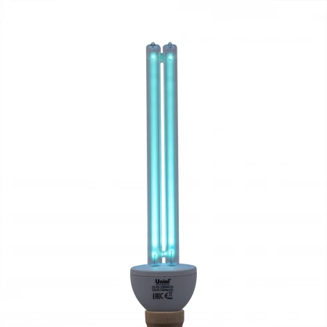 Лампочка люминесцентная цилиндр белая E27 25W Uniel ESL-PLD-25/UVCB/E27/CL