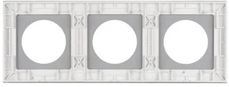 Рамка стеклянная FRM-GLARE-GC-3-WH (Arlight) 043838