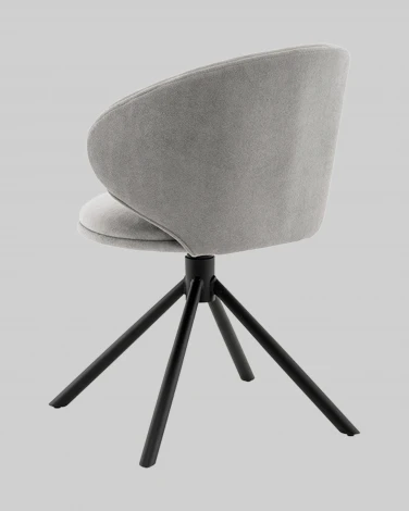 Стул Труфальд велюр светло-серый Stool Group арт.УТ000041566