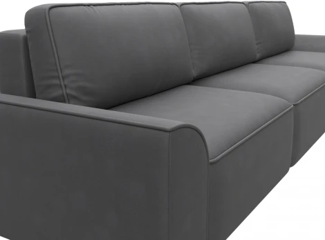 Диван прямой Лига-048 НПБ Лонг Лига Диванов (Замша) арт.128262