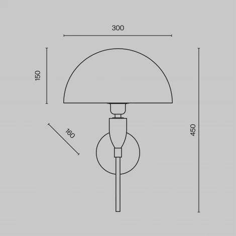 Бра Prima Z034WL-01CH