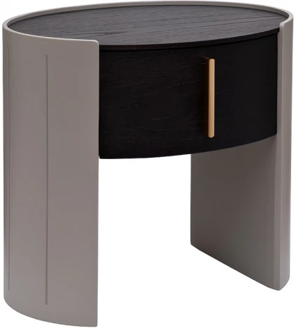 Тумбочка 1 ящик темный шпон 59*42*55см Garda Decor арт.77IP-30300