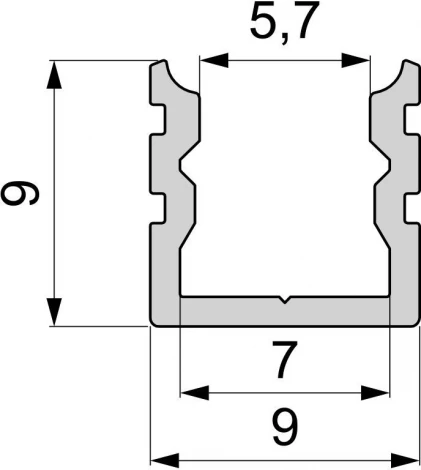 Профиль для светодиодной ленты AU-02-05 970181 Deko-Light