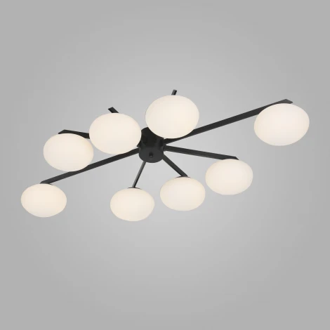 Потолочная люстра Eurosvet Opaline 70220/8 черный (шар)