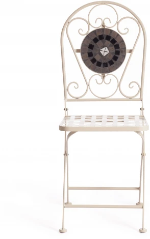 Стул Secret de Maison VICENZA (mod. PL08-7451RV) металл, 36*35*91 см, белый/плитка quot;калейдоскопquot; Tetchair 15268