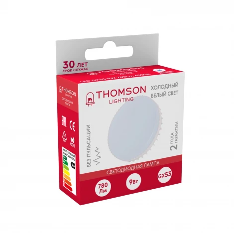 Лампочка светодиодная белая таблетка GX53 9W Thomson Gx53 TH-B4008