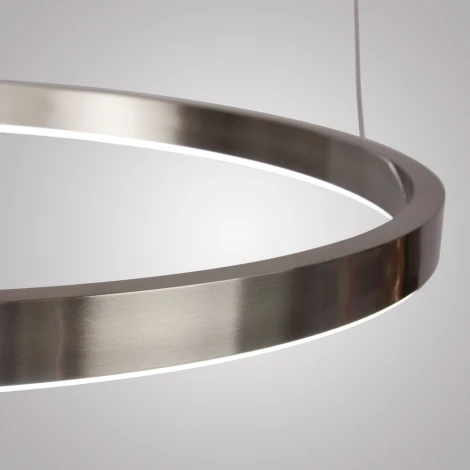 Подвесной светильник светодиодный AM Group AM520 D400 SN (220V, на тросе, кольцо)