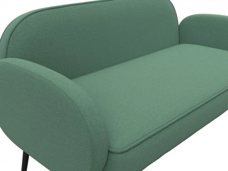 Диван прямой Лига-086 (Фанера/Металл/Рогожка/Зеленый) Лига Диванов 131084