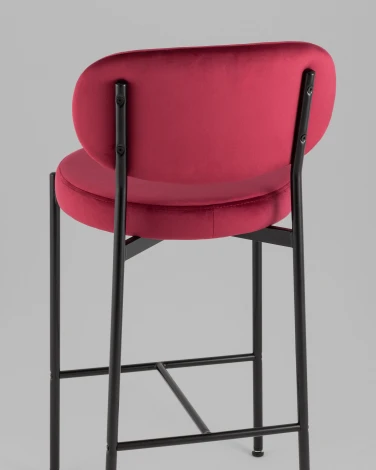 Стул полубарный Бриф VD велюр винный Stool Group УТ000042505