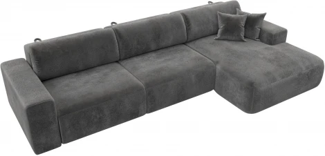 Диван угловой Лига-036 НПБ Классик Лонг правый угол Лига Диванов (Велюр) арт.127797