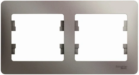 Рамка на 2 поста (платина) Systeme Electric Glossa GSL001202