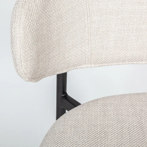 Стул полубарный Top Concept Adele, ткань, светло-серый