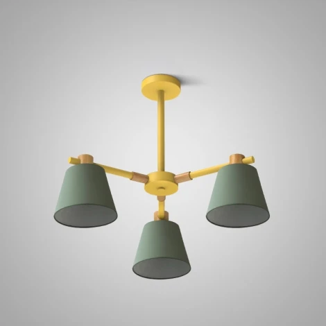 Потолочная люстра на штанге Natura A Green 3 ImperiumLoft Naturaag01 (101825-26) (220V)