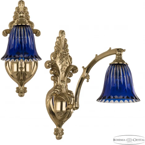 Бра Bohemia Verona 7211B15/1/210 G P2 D Clear-Blue/H-1K