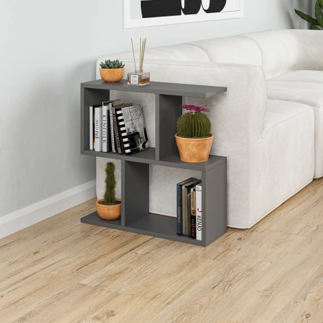 Стол приставной HOMEMANIA COFFEE TABLE (Темно-серый) LEVE