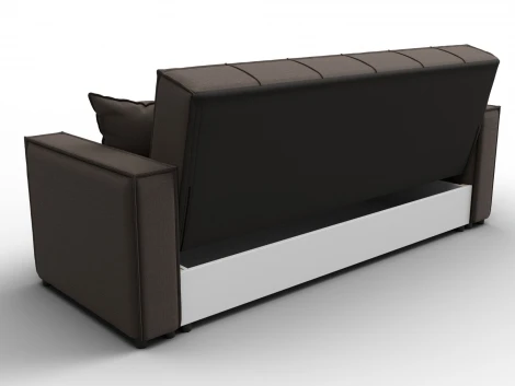 Диван-книжка Лига-067 (ДВП,Дерево/Пластик/Рогожка/Коричневый) Лига Диванов 129826