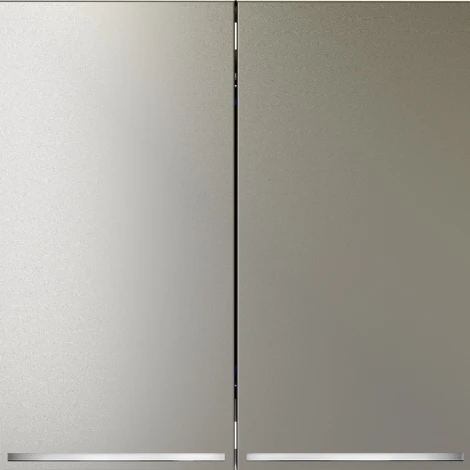 Проходной переключатель двухклавишный с подсветкой (шелк) Voltum S70 VLS020404