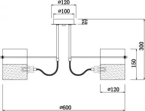 Потолочная люстра на штанге Freya Ampera FR2023PL-03CH